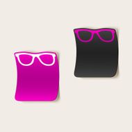 realistic design element glasses N6