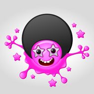 funky splat character