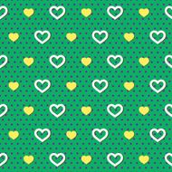 Polka Dots Hearts Pattern