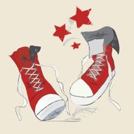 Canvas Shoes Illustration