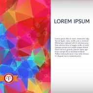 Abstract Colorful Triangles Background Vector N26