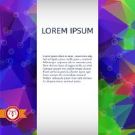 Abstract Colorful Triangles Background Vector N29