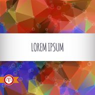 Abstract Colorful Triangles Background Vector N31