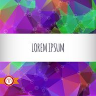 Abstract Colorful Triangles Background Vector N33