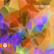 Abstract Colorful Triangles Background Vector N35