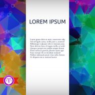 Abstract Colorful Triangles Background Vector N36