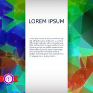 Abstract Colorful Triangles Background Vector N37