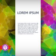 Abstract Colorful Triangles Background Vector N38