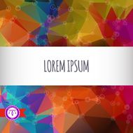 Abstract Colorful Triangles Background Vector N39