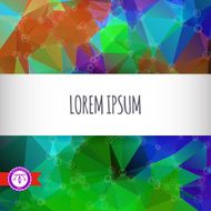 Abstract Colorful Triangles Background Vector N41