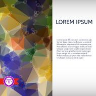 Abstract Colorful Triangles Background Vector N42