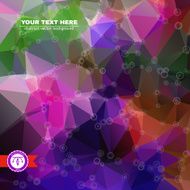 Abstract Colorful Triangles Background Vector N44