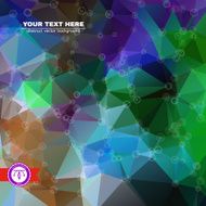 Abstract Colorful Triangles Background Vector N45