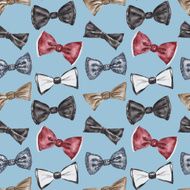 Seamless pattern with bow tie N6