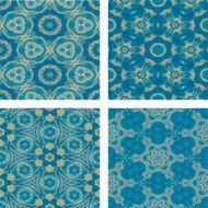 set of abstrack blue cloud and snow seamless colorful background N3