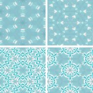 set of abstrack blue cloud and snow seamless colorful background N6
