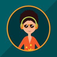 DJ cartoon design