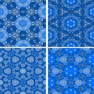 set of abstrack seamless arrow and circle colorful background