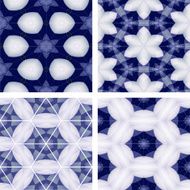 set of abstrack seamless cloud colorful background N3