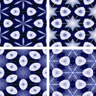 set of abstrack seamless cloud colorful background N4