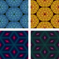 set of abstrack seamless colorful background N19