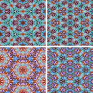 set of abstrack seamless mosaic colorful background N2
