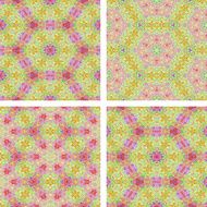 set of abstrack seamless mosaic colorful background N4