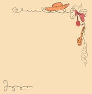 retro background with Hipster design and fashion elements