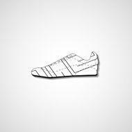 Abstract illustration on sneakers N61