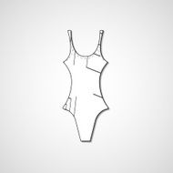 female swimsuit isolated N70