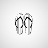 Abstract illustration on flip flops N70