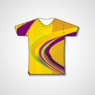Abstract illustration on t-shirt N55