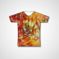 Abstract illustration on t-shirt N56
