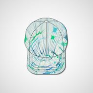 Abstract illustration on peaked cap N65