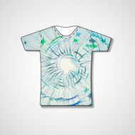Abstract illustration on t-shirt N57