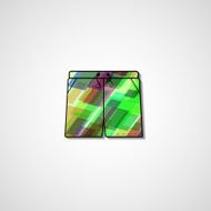 Abstract illustration on shorts N77