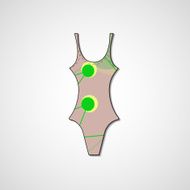female swimsuit isolated N75