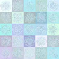 Seamless cross pattern in various color For banknote money design N31