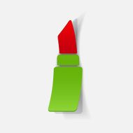 Realistic paper sticker lipstick N6