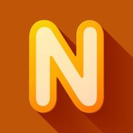 Volume icons alphabet N N7
