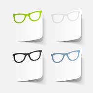 realistic design element glasses N7