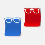 realistic design element glasses N8