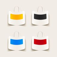 realistic design element bag N3