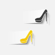 realistic design element shoe N5