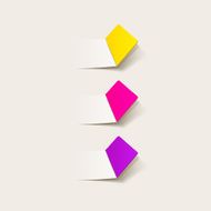 realistic design element rectangle seam corner