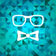 Triangle retro hipster background N2