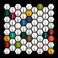 Flat design tie N8
