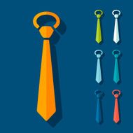 Flat design tie N9