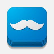 square button mustache N2