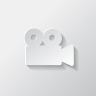 Video camera web icon Cinema symbol N3